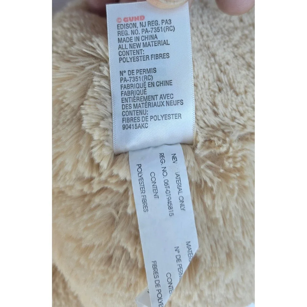 Baby Gund My First Teddy Tan Plush Stuffed Animal Bear 15 Inch 6048626 - Picture 5 of 6